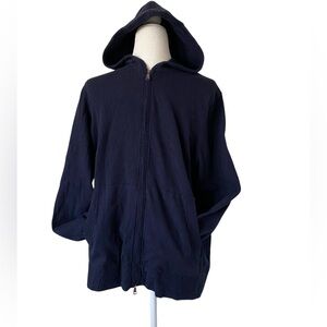 Banana Republic Navy Sweater Zipper Large
85% Pirna cotton 15% Cashmere